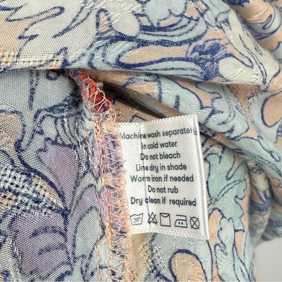 Roller Rabbit Issa Floral Midi Dress Sz S - Picture 7 of 9